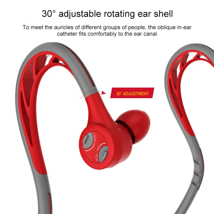 REMAX RB-S20 Bluetooth 4.2 Auricolare sportivo Bluetooth montato posteriormente con guscio auricolare girevole, RB-S20 Green, RB-S20 Red, RB-S20 Yellow