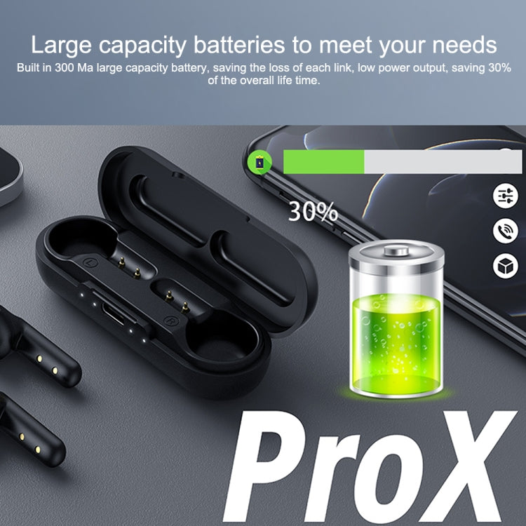 Fineblue PRO-X IPX5 Cuffie Bluetooth impermeabili con riduzione del rumore HD con scatola di ricarica, supporto touch e display batteria IOS e comandi vocali
