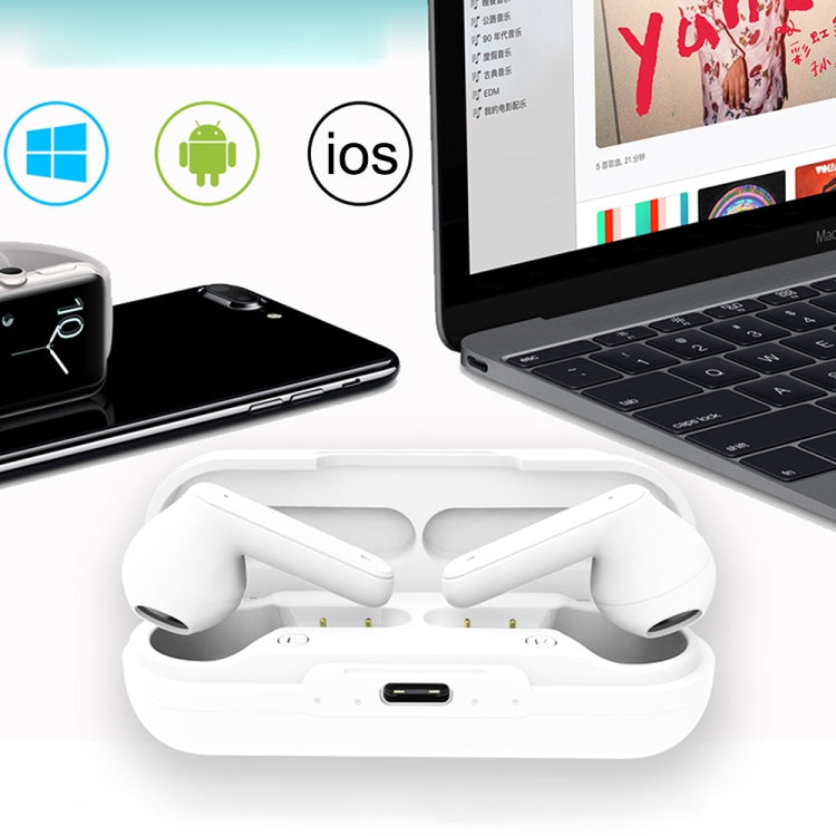 Fineblue PRO-X IPX5 Cuffie Bluetooth impermeabili con riduzione del rumore HD con scatola di ricarica, supporto touch e display batteria IOS e comandi vocali