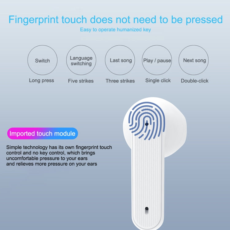 Fineblue PRO-X IPX5 Cuffie Bluetooth impermeabili con riduzione del rumore HD con scatola di ricarica, supporto touch e display batteria IOS e comandi vocali