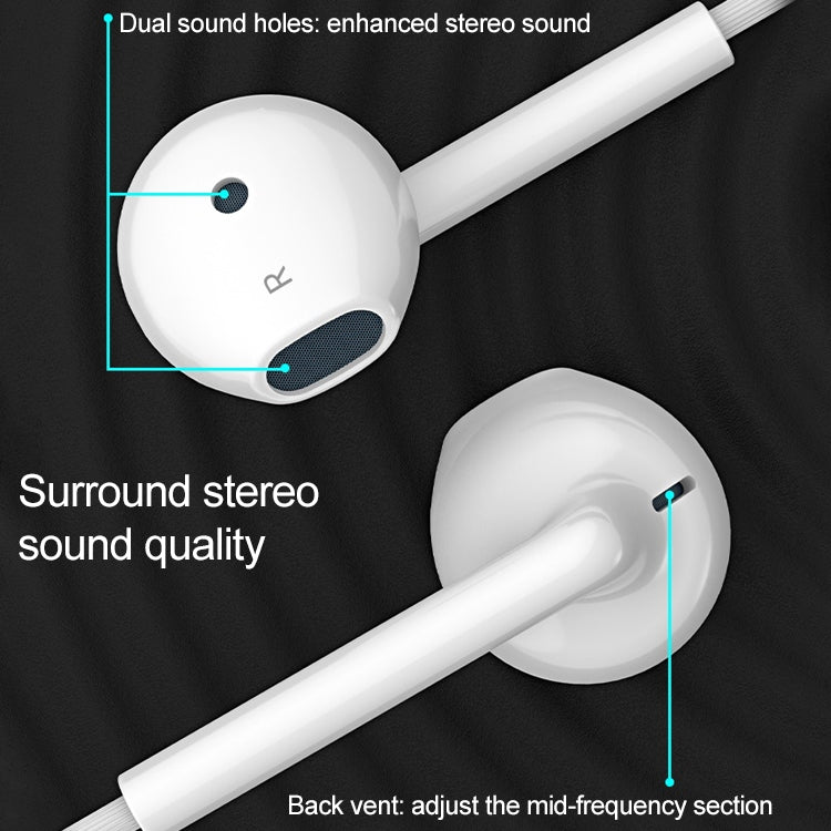 Langsdom MJ31 Auricolari stereo semi-in-ear cablati con interfaccia da 3,5 mm da 1,2 m con microfono