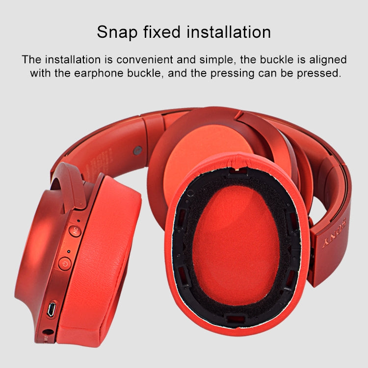 Custodia protettiva in spugna per cuffie da 2 pezzi per Sony MDR-100ABN / WH-H900N