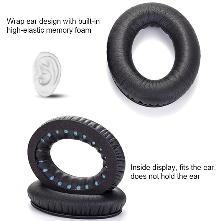 1 paio di cuffie morbide con paraorecchie in cotone LR per BOSE QC2 / QC15 / AE2 / QC25
