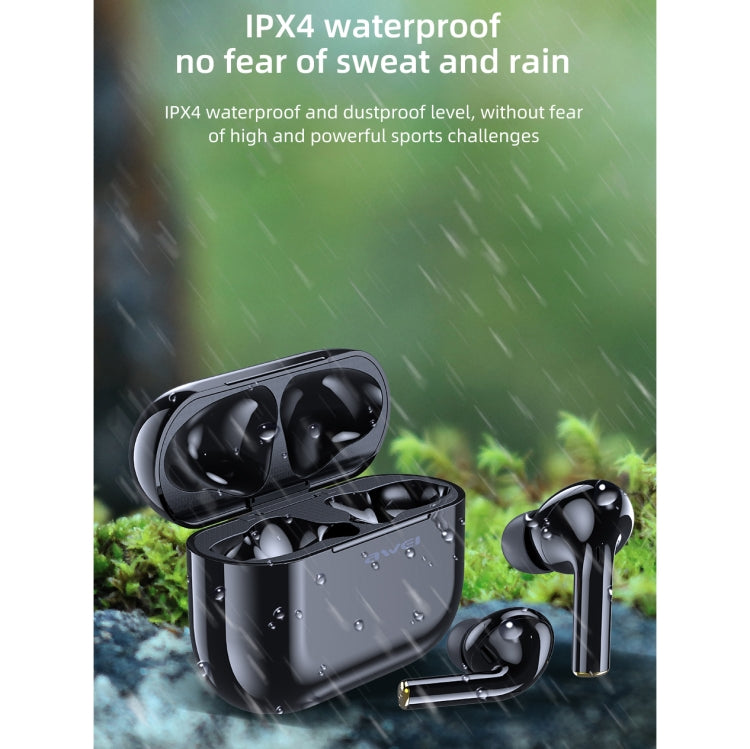 Awei T29 Bluetooth V5.0 TWS True Wireless Sports Auricolare con custodia di ricarica