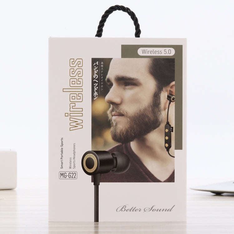 Cuffie Bluetooth V5.0 Bluetooth sportive portatili MG-G22, supporto scheda TF
