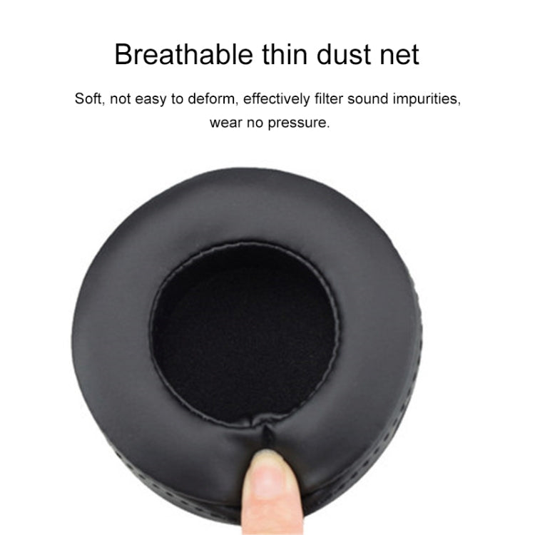 2 pezzi per Skullcandy / HESH 2.0 HESH Ispessito Auricolare Fodera per cuscino Paraorecchie Cuscinetti di ricambio con rete (Nero)