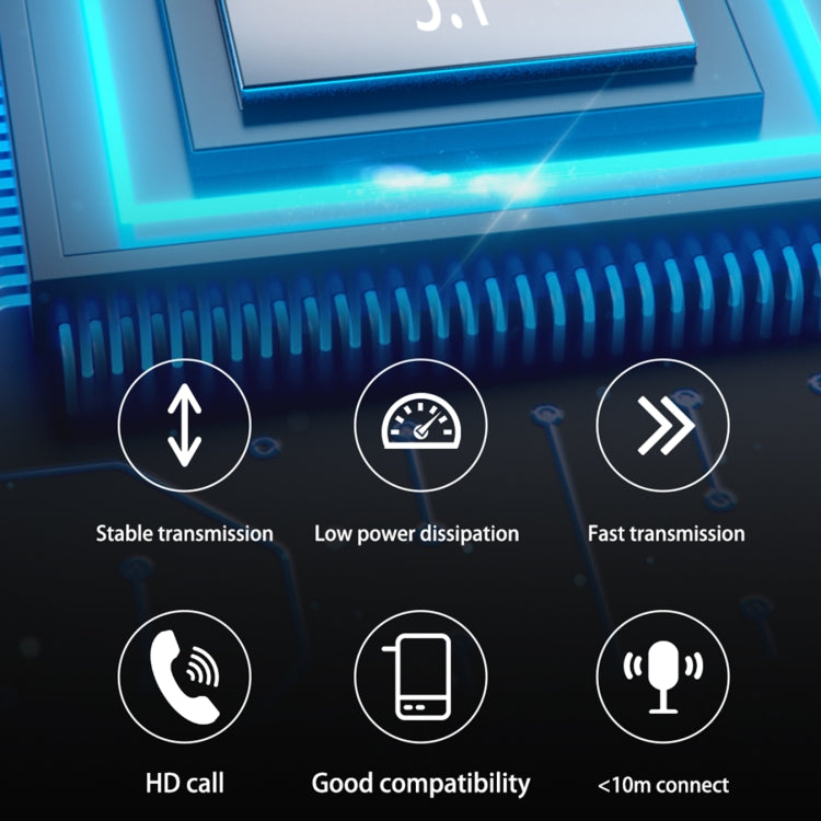 MD06 Mini auricolare Bluetooth con display digitale touch wireless In-Ear TWS
