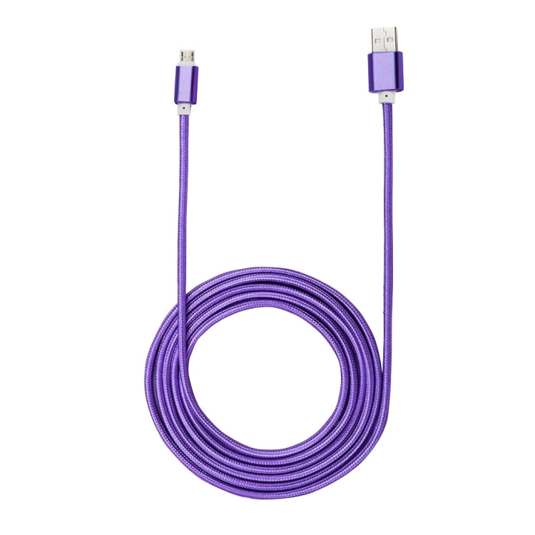 Cavo dati/caricatore da 8 pin a USB 2.0 con testa in metallo stile tessuto da 2 m, 84 core