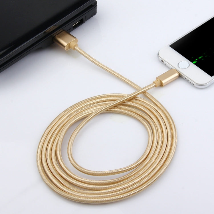 Cavo dati/caricatore da 8 pin a USB 2.0 con testa in metallo stile tessuto da 2 m, 84 core