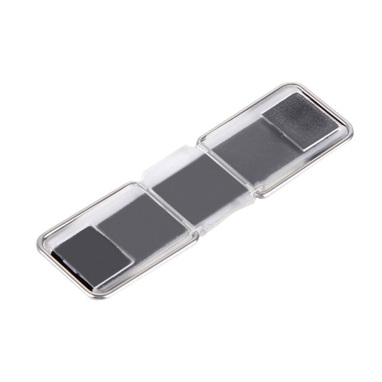 Mini supporto adesivo universale regolabile 2 in 1 + impugnatura sottile per le dita, dimensioni: 7,3 x 2,2 x 0,3 cm