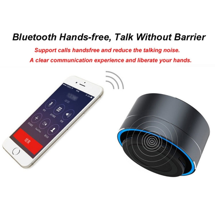Mini altoparlante Bluetooth portatile A10, microfono e LED integrati, supporta chiamate in vivavoce e scheda TF