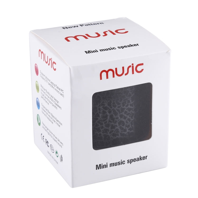 Mini altoparlante stereo Bluetooth portatile Glare Crack A9 con luce LED, microfono integrato, supporto chiamate in vivavoce e scheda TF