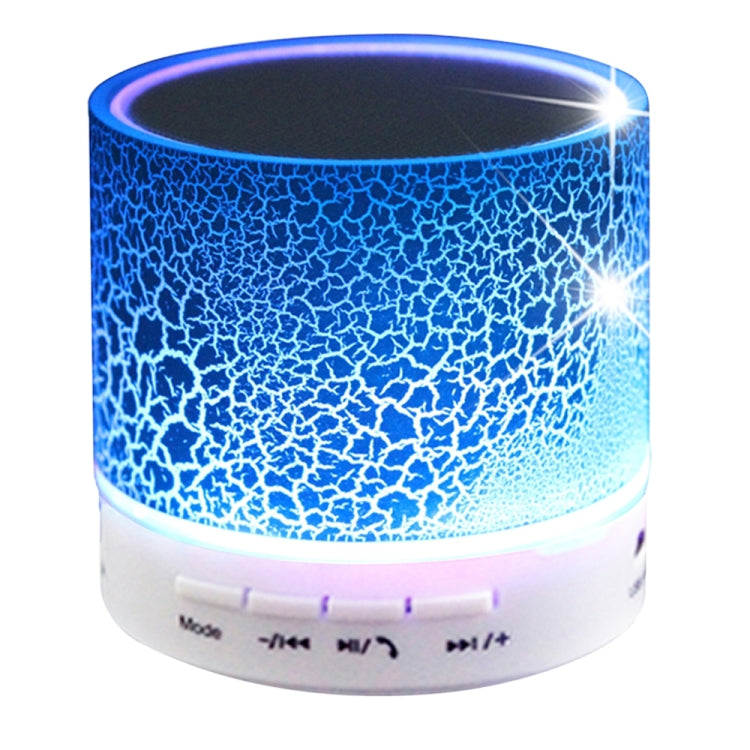 Mini altoparlante stereo Bluetooth portatile Glare Crack A9 con luce LED, microfono integrato, supporto chiamate in vivavoce e scheda TF
