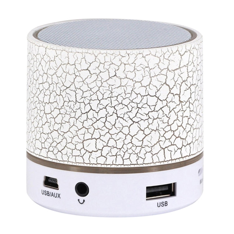 Mini altoparlante stereo Bluetooth portatile Glare Crack A9 con luce LED, microfono integrato, supporto chiamate in vivavoce e scheda TF