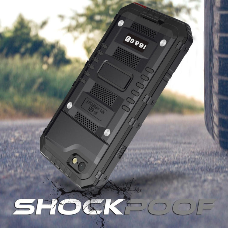 Custodia in lega di zinco antiurto antipolvere impermeabile + custodia in silicone per iPhone 6 e 6s, iPhone 6 & 6s