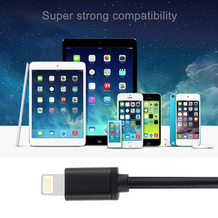 Cavo di ricarica per sincronizzazione dati da 1 m 3 A da 8 pin a USB per iPhone, iPad, diametro: 4 cm