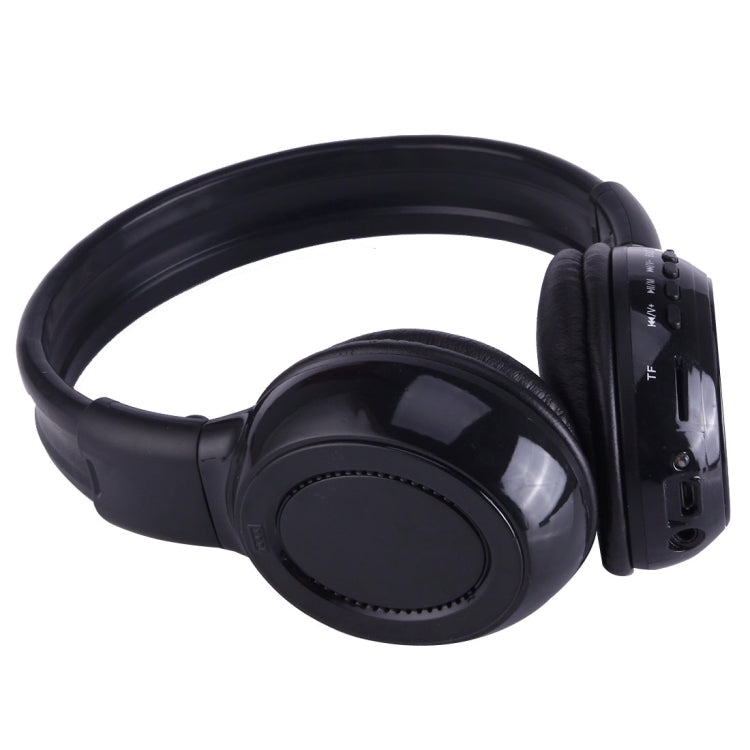 BS-N65 Cuffie stereo HiFi wireless pieghevoli con archetto con schermo LCD, slot per schede TF, indicatore luminoso LED e funzione FM, BS-N65