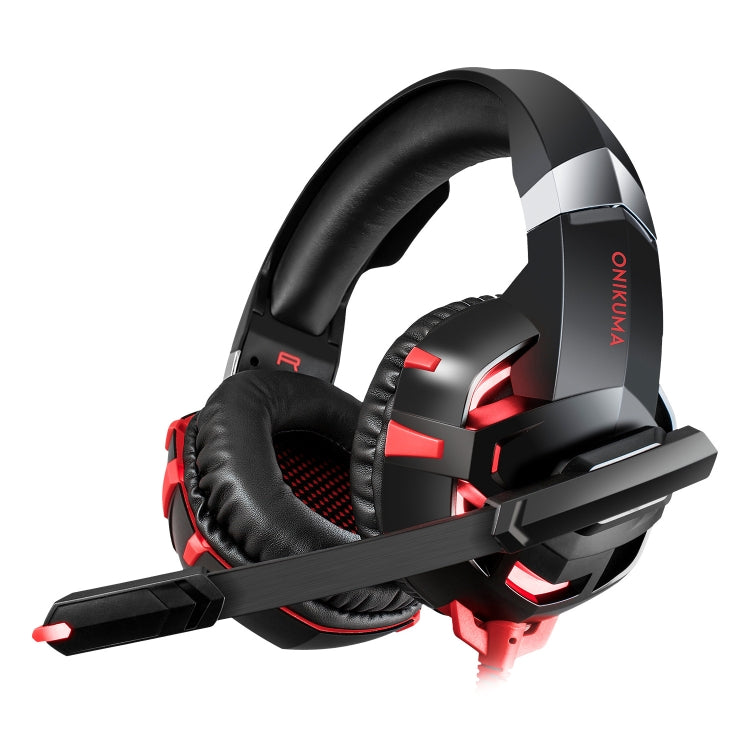 ONIKUMA K2A Cuffie da gioco surround stereo over-ear bass con microfono e luci a LED