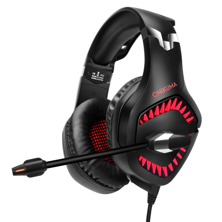 ONIKUMA K1 PRO Cuffie da gioco surround stereo con microfono e luci a LED