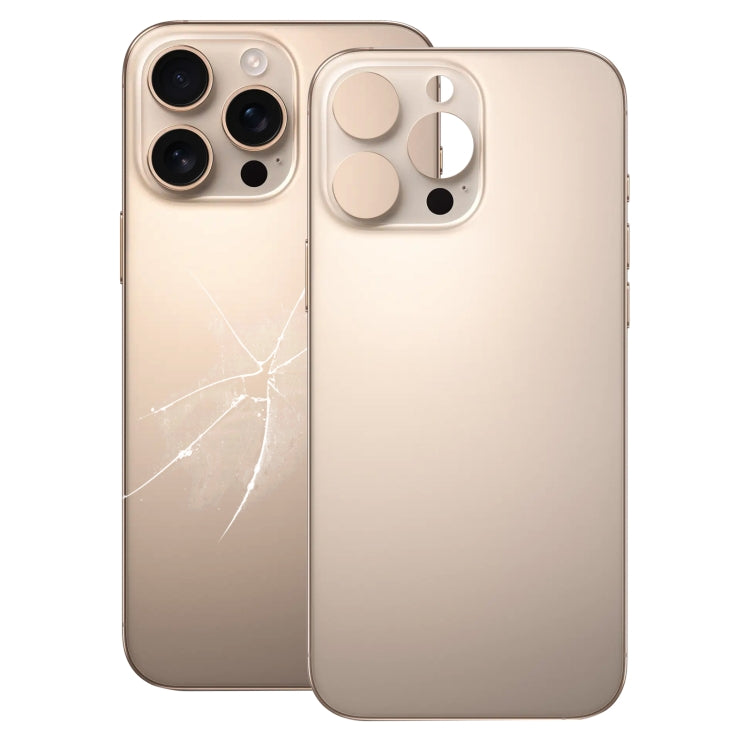 Per iPhone 16 Pro Max Facile sostituzione Grande foro per fotocamera Copertura posteriore in vetro della batteria, For iPhone 16 Pro Max (Not Disassemble)