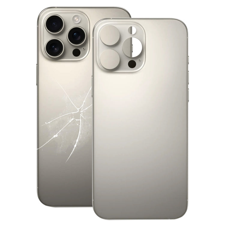 Per iPhone 16 Pro Max Facile sostituzione Grande foro per fotocamera Copertura posteriore in vetro della batteria, For iPhone 16 Pro Max (Not Disassemble)
