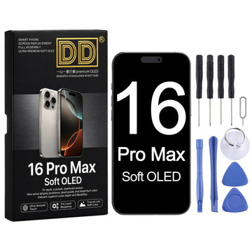 Schermo DD Soft OLED per iPhone 16 Pro Max, For iPhone 16 Pro Max (Soft OLED)