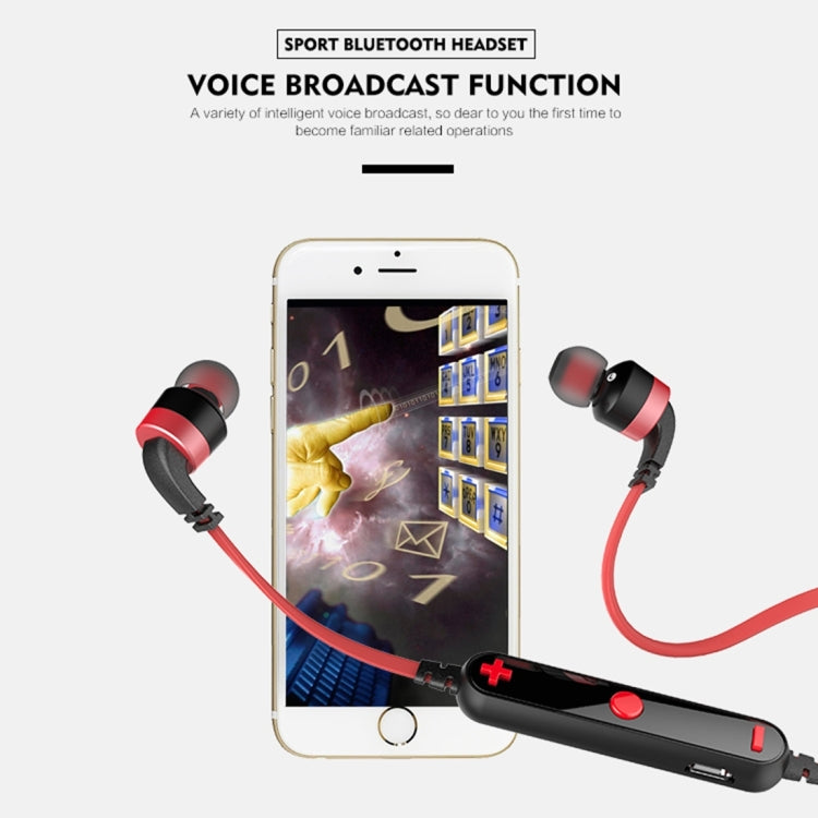 Auricolare Bluetooth sportivo wireless AWEI A960BL con controllo via cavo, supporto per chiamate in vivavoce