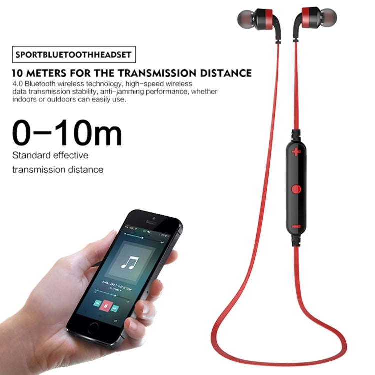 Auricolare Bluetooth sportivo wireless AWEI A960BL con controllo via cavo, supporto per chiamate in vivavoce