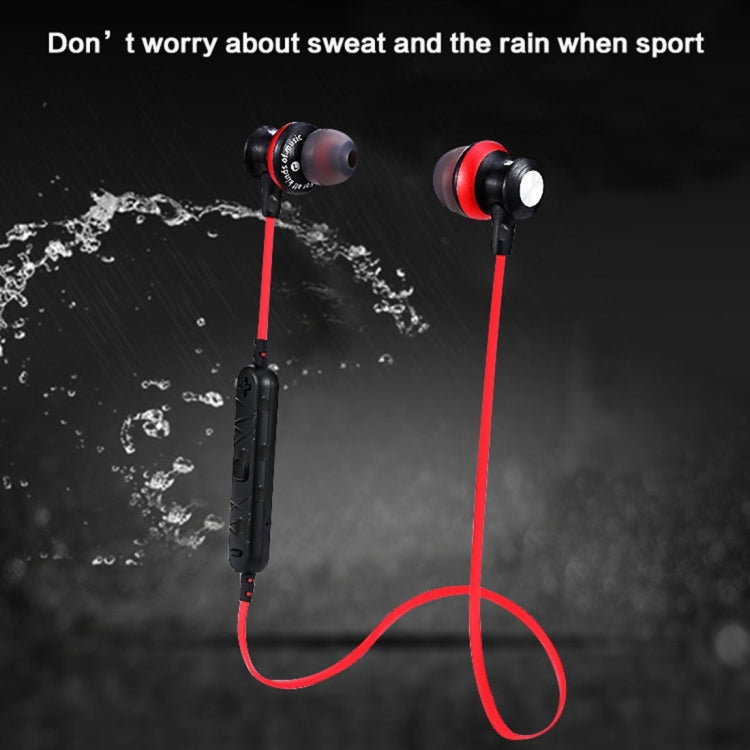 Auricolare Bluetooth magnetico sportivo wireless AWEI A980BL con controllo via cavo, supporto per chiamate in vivavoce