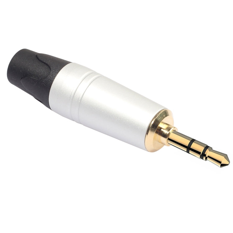 Adattatore per auricolare placcato oro mini jack audio da 3,5 mm per auricolare stereo fai da te e auricolare di riparazione, Silver