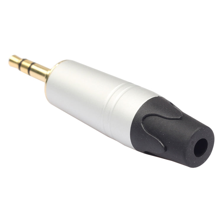 Adattatore per auricolare placcato oro mini jack audio da 3,5 mm per auricolare stereo fai da te e auricolare di riparazione, Silver