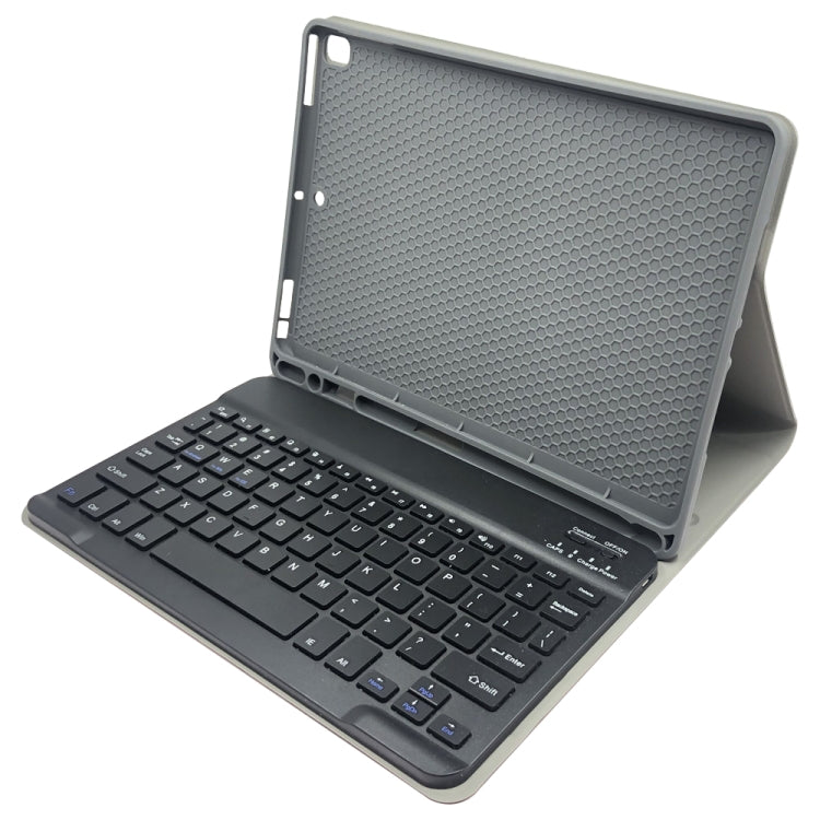 Tastiera Bluetooth staccabile + custodia tablet in pelle con chiusura orizzontale con supporto e portapenne per iPad Pro 9,7 pollici, iPad Air, iPad Air 2, iPad 9,7 pollici (2017), iPad 9,7 pollici (2018), A07B Black, A07B Gold, A07B Blue, A07B Rose Gold