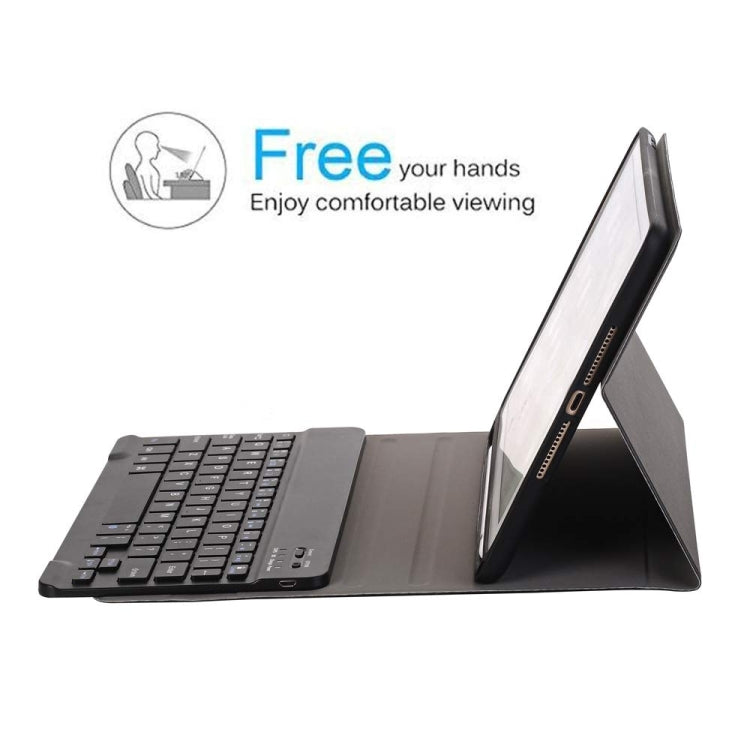 Tastiera Bluetooth staccabile + custodia tablet in pelle con chiusura orizzontale con supporto e portapenne per iPad Pro 9,7 pollici, iPad Air, iPad Air 2, iPad 9,7 pollici (2017), iPad 9,7 pollici (2018), A07B Black, A07B Gold, A07B Blue, A07B Rose Gold