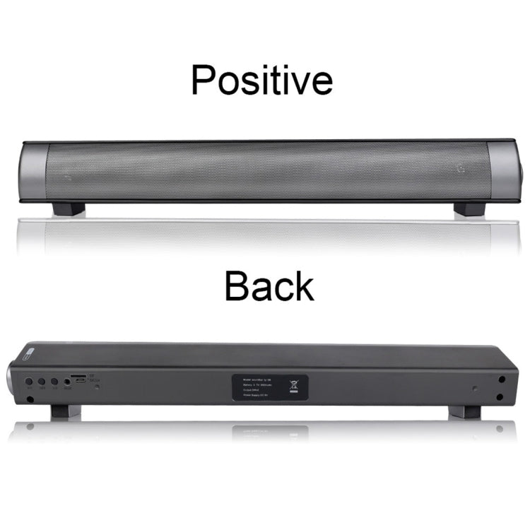 Soundbar LP-08 (CE0152) Lettore MP3 USB Altoparlante soundbar wireless Bluetooth 2.1CH con telecomando, CE0152 Black, CE0152 Gold