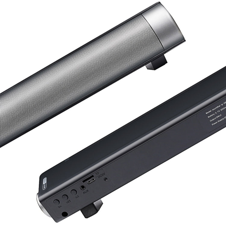 Soundbar LP-08 (CE0152) Lettore MP3 USB Altoparlante soundbar wireless Bluetooth 2.1CH con telecomando, CE0152 Black, CE0152 Gold