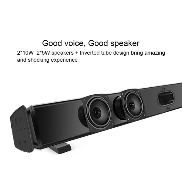 Soundbar LP-09 (CE0148) Altoparlante soundbar wireless Bluetooth per home theater con telecomando, CE0148 Black