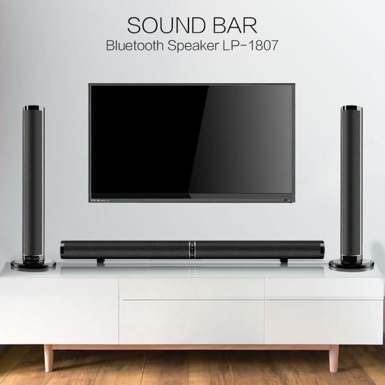 Altoparlante Bluetooth wireless LP1807, supporto AUX/ottico/HDMI ARC/RCA/subwoofer/USB