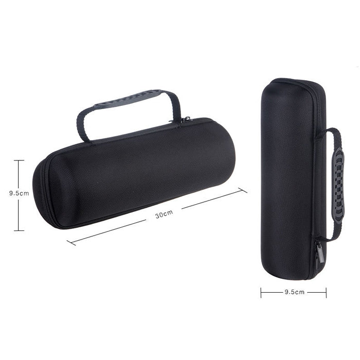 Borsa portaoggetti con cerniera rigida in PU 2 in 1 + copertura morbida in silicone per altoparlante Bluetooth JBL Charge 3 con tracolla