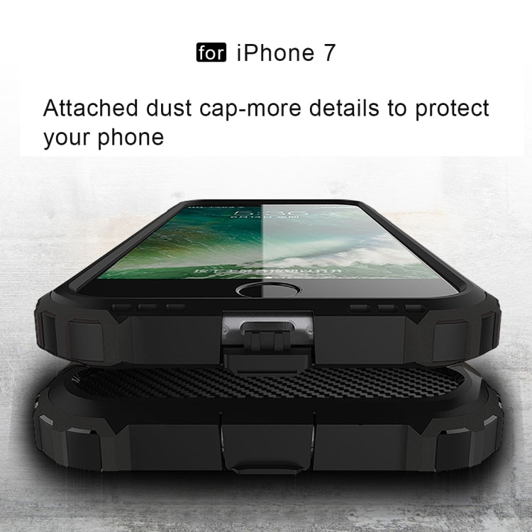 Per iPhone 7 Armor Custodia combinata in TPU + PC, For iPhone 7, For iPhone 7