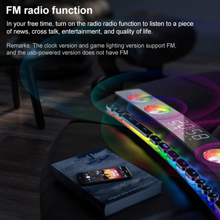 SOAIY SH39 Pulsante meccanico edizione aggiornata + Display a specchio + Sveglia orologio + Altoparlante Bluetooth per giochi domestici da tavolo con altoparlante grande, Upgraded Edition