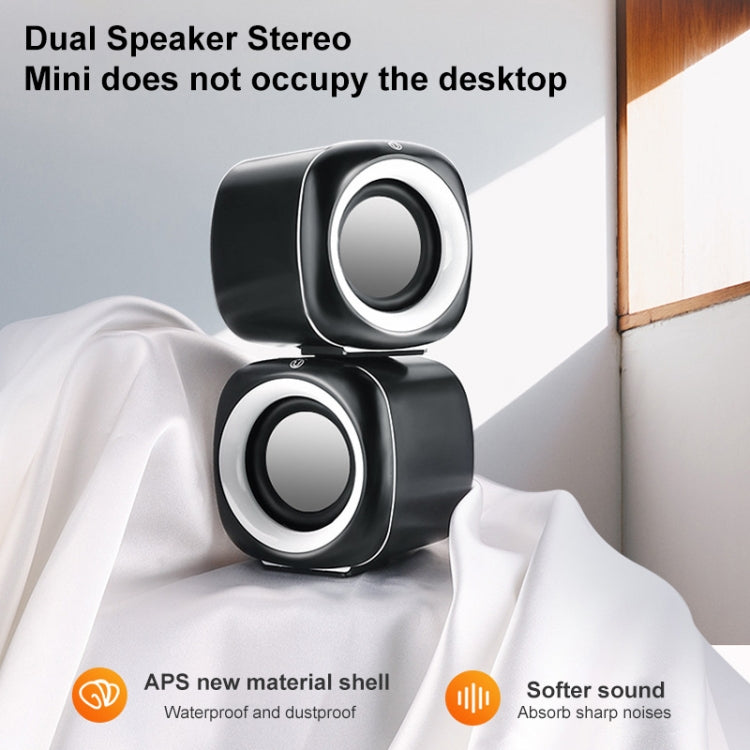 A1 Mini altoparlante cablato con audio stereo 4D controllato via cavo USB versione aggiornata, lunghezza cavo: 1,3 m, Upgraded Version