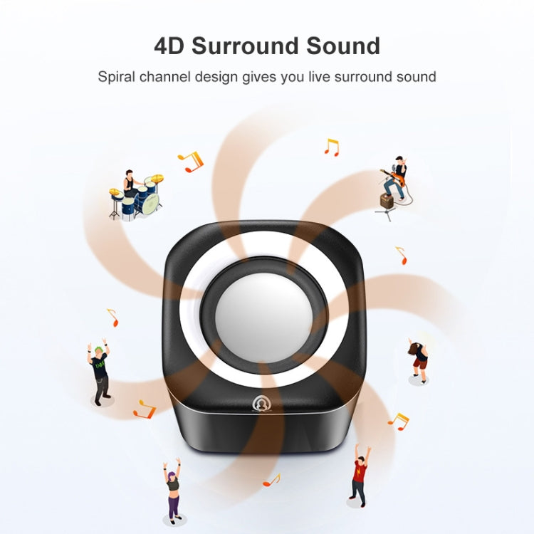 A1 Mini altoparlante cablato con audio subwoofer 9D controllato via cavo USB, versione Premium, Premium Version