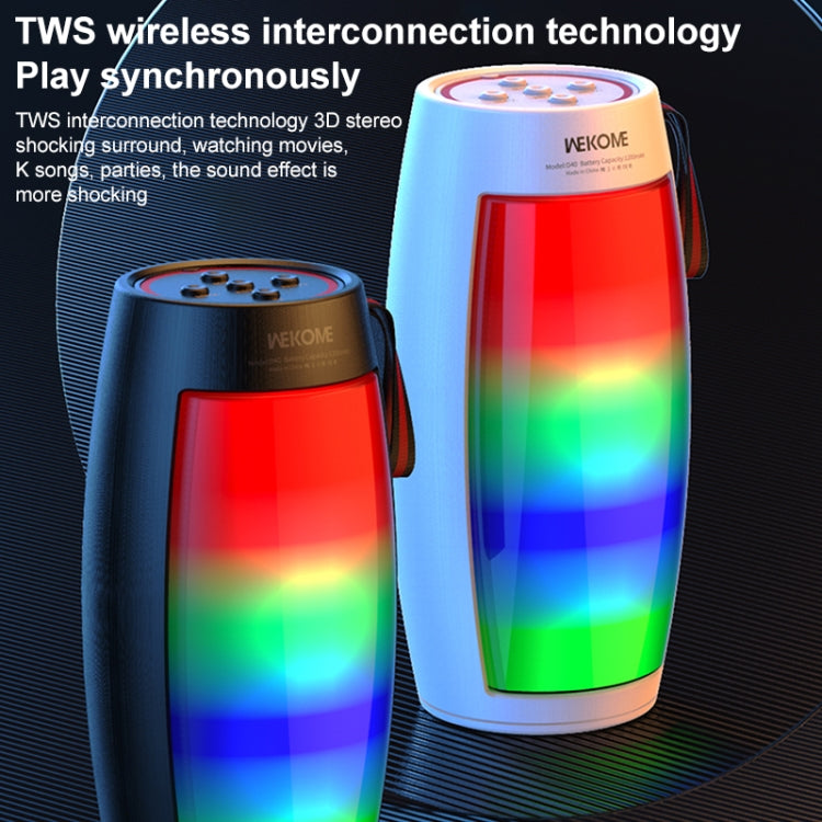 Altoparlante Bluetooth colorato WEKOME D40 5W Sound Pulse, D40 (Black), D40 (White)