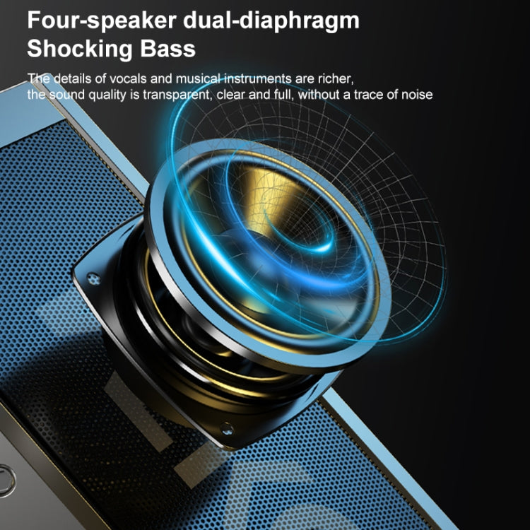 WEKOME D37 Altoparlante Bluetooth portatile da esterno da 120 W, D37