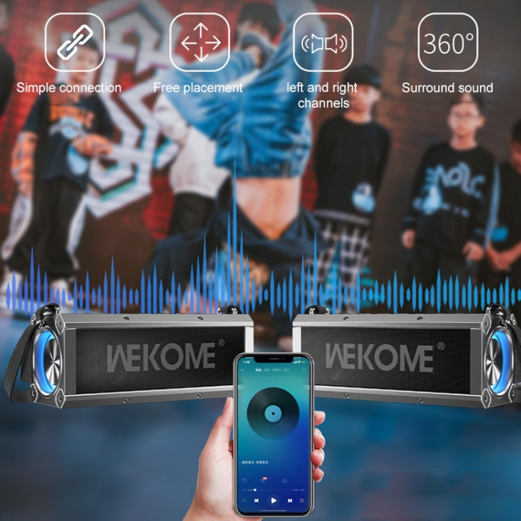 WEKOME D37 Altoparlante Bluetooth portatile da esterno da 120 W, D37