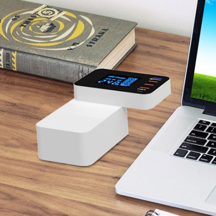 CDA33Q USB 3.0 QC 40 W + 3 porte USB + porte USB-C/Type-C Caricabatterie multifunzione con display LED, presa UK, UK Plug