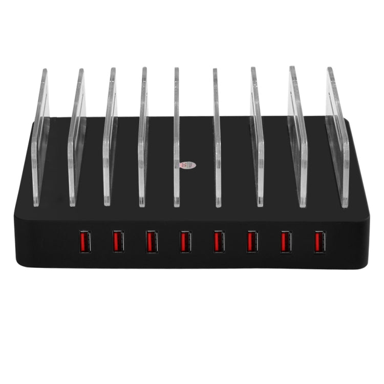 Caricabatterie intelligente X6 96W 2.4A 8 porte USB con cornice rimovibile, spina AU, AU Plug Black, AU Plug White