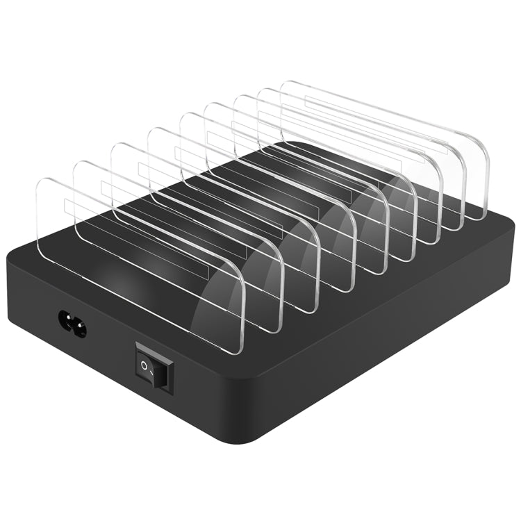 Caricatore intelligente X6S 110 W 3 porte USB QC 3.0 + 5 porte USB con cornice staccabile, presa americana, US Plug