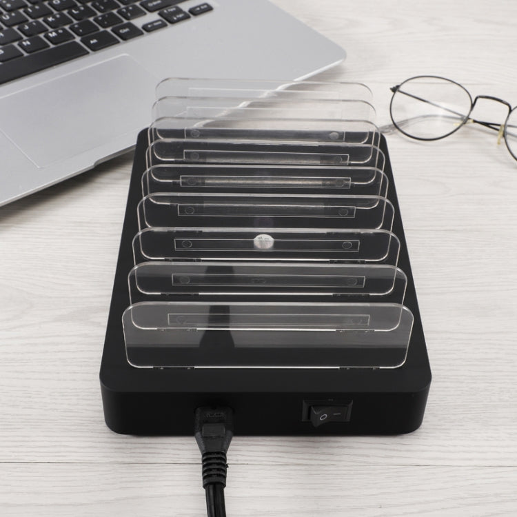 Caricatore intelligente X6S 110 W 3 porte USB QC 3.0 + 5 porte USB con cornice staccabile, presa americana, US Plug