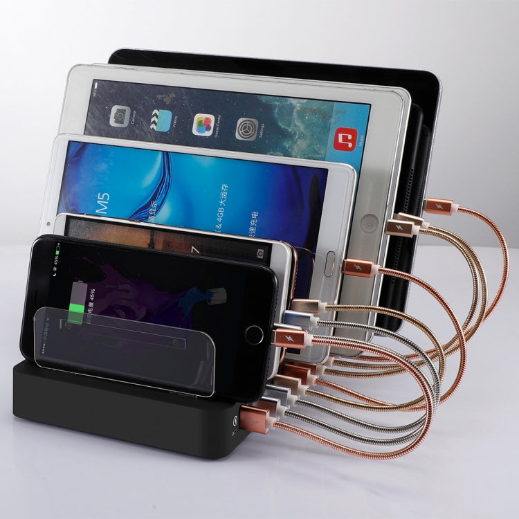 Caricatore intelligente X6S 110 W 3 porte USB QC 3.0 + 5 porte USB con cornice staccabile, presa americana, US Plug